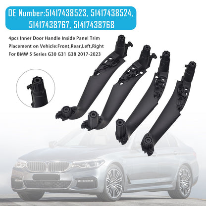 Maniglia interna della portiera, rivestimento del pannello interno per BMW Serie 5 G30 G31 G38 2017-2023