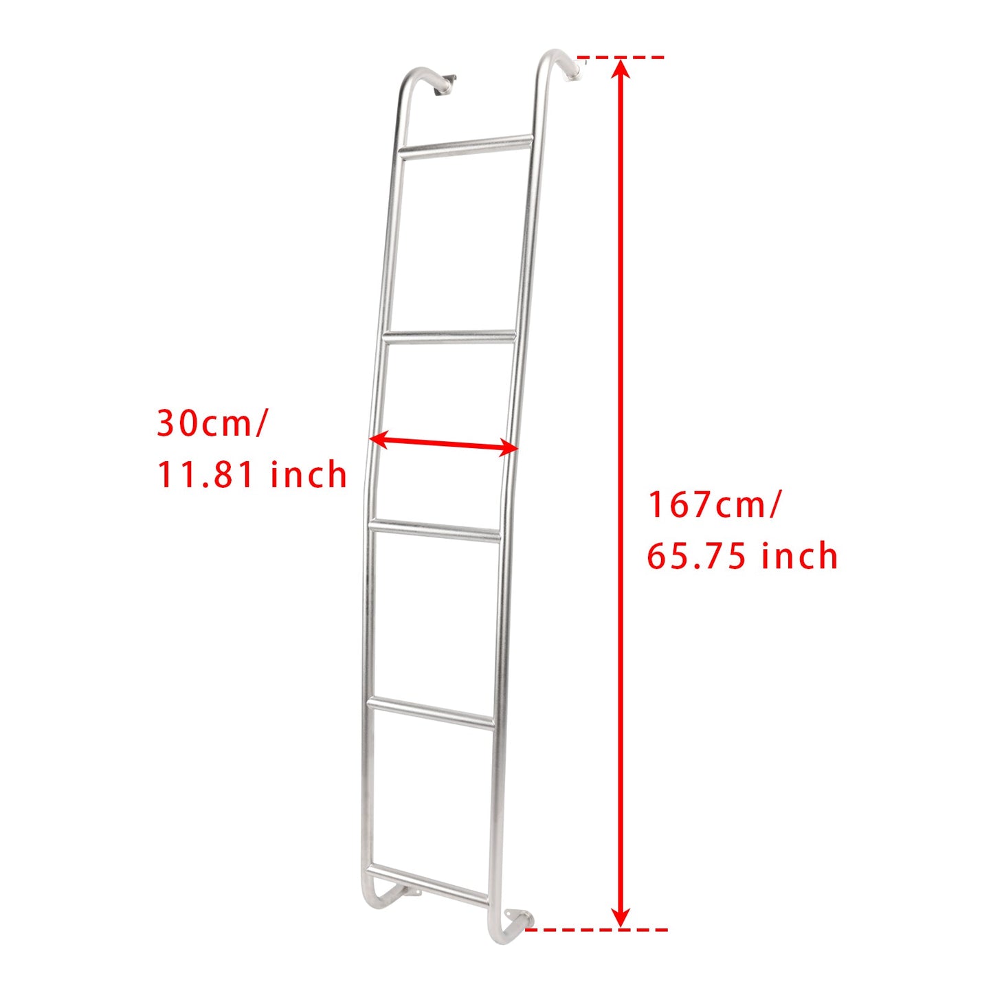 Scala per furgone Dodge Ram ProMaster High Roof in acciaio inox a 5 gradini 2014-2025 093PML