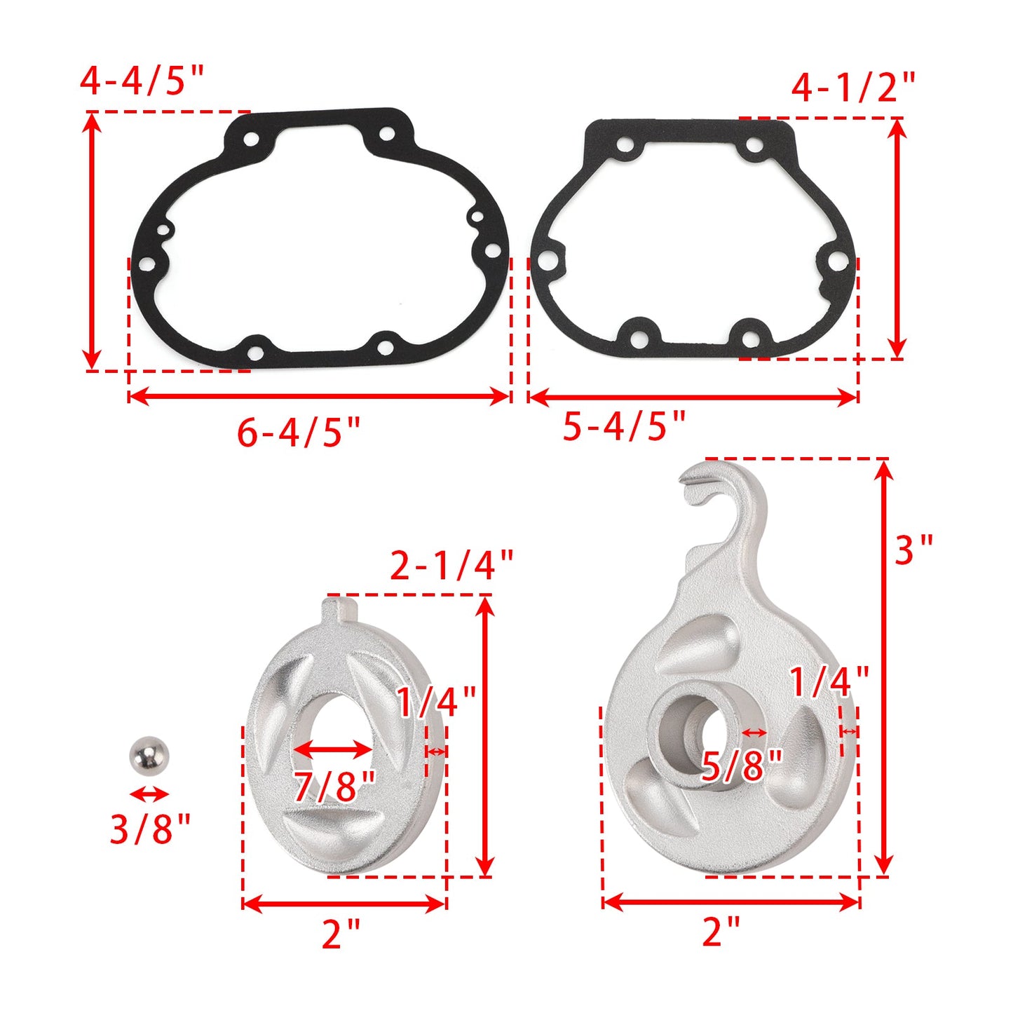 Kit guarnizione frizione Lever Pull Power Easy per Big Twin Dyna Softail Touring 87-20
