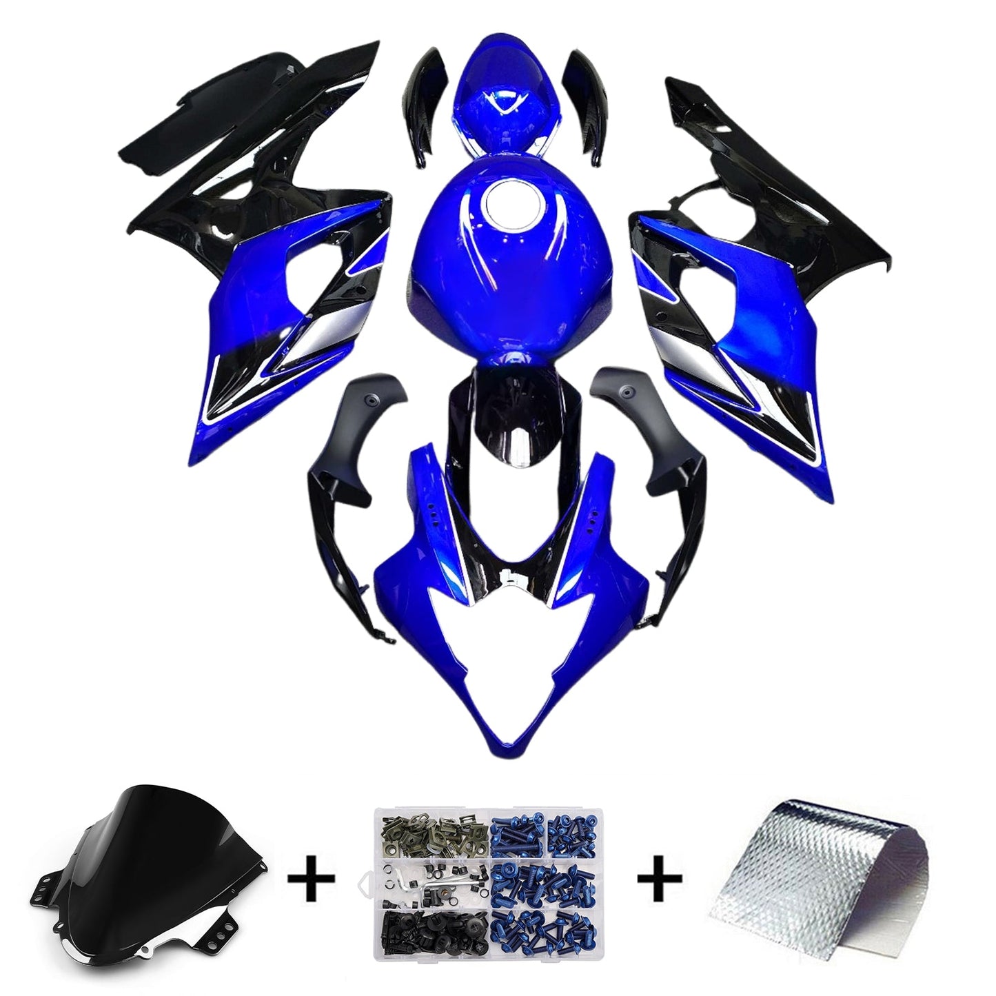 Kit carenatura iniezione plastica ABS per Suzuki GSXR1000 2005-2006 K5