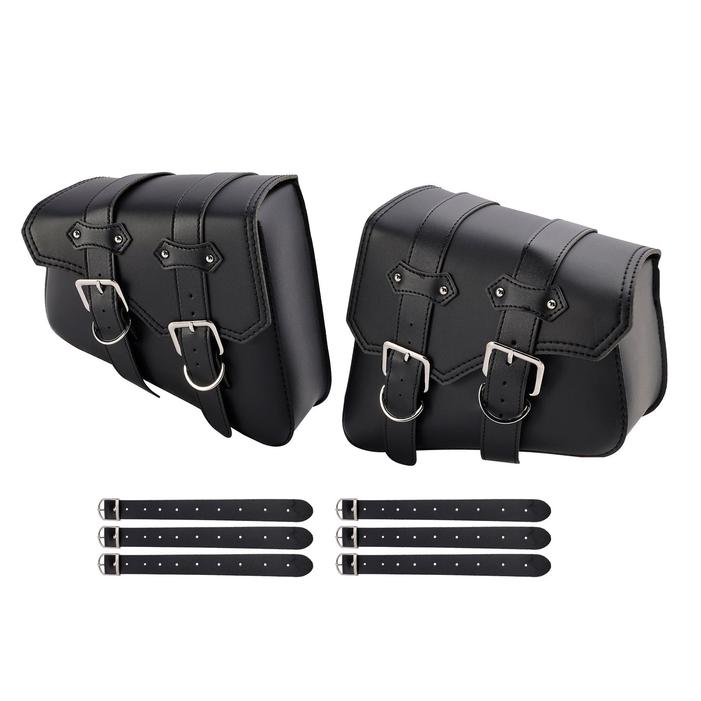 Borsa da sella laterale, borsa da sella, borsa portaoggetti nera 21L per moto