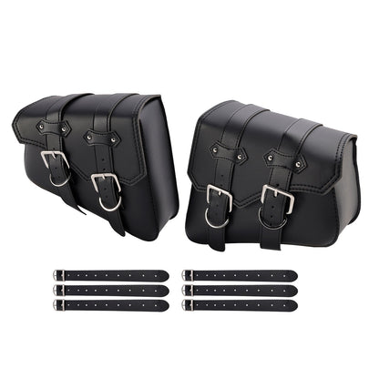 Borsa da sella laterale, borsa da sella, borsa portaoggetti nera 21L per moto