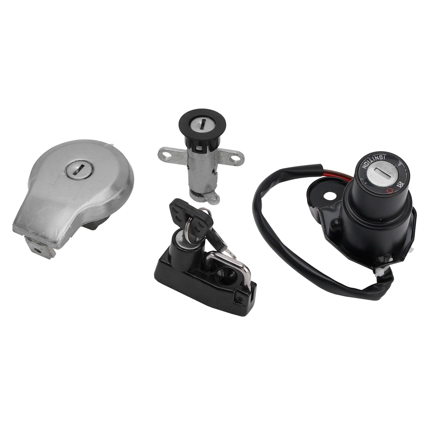 SET DI INTERRUTTORE DI ACCENSIONE, TAPPO CARBURANTE E SERRATURA SELLA PER YAMAHA VIRAGO XV 400 1991 - 1994