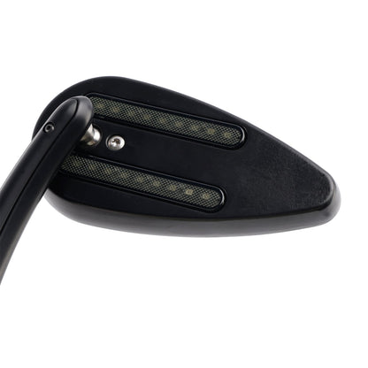Specchietti retrovisori a LED Custom Dynamics neri per Sportster 883 1200 dal 1990 al 2021