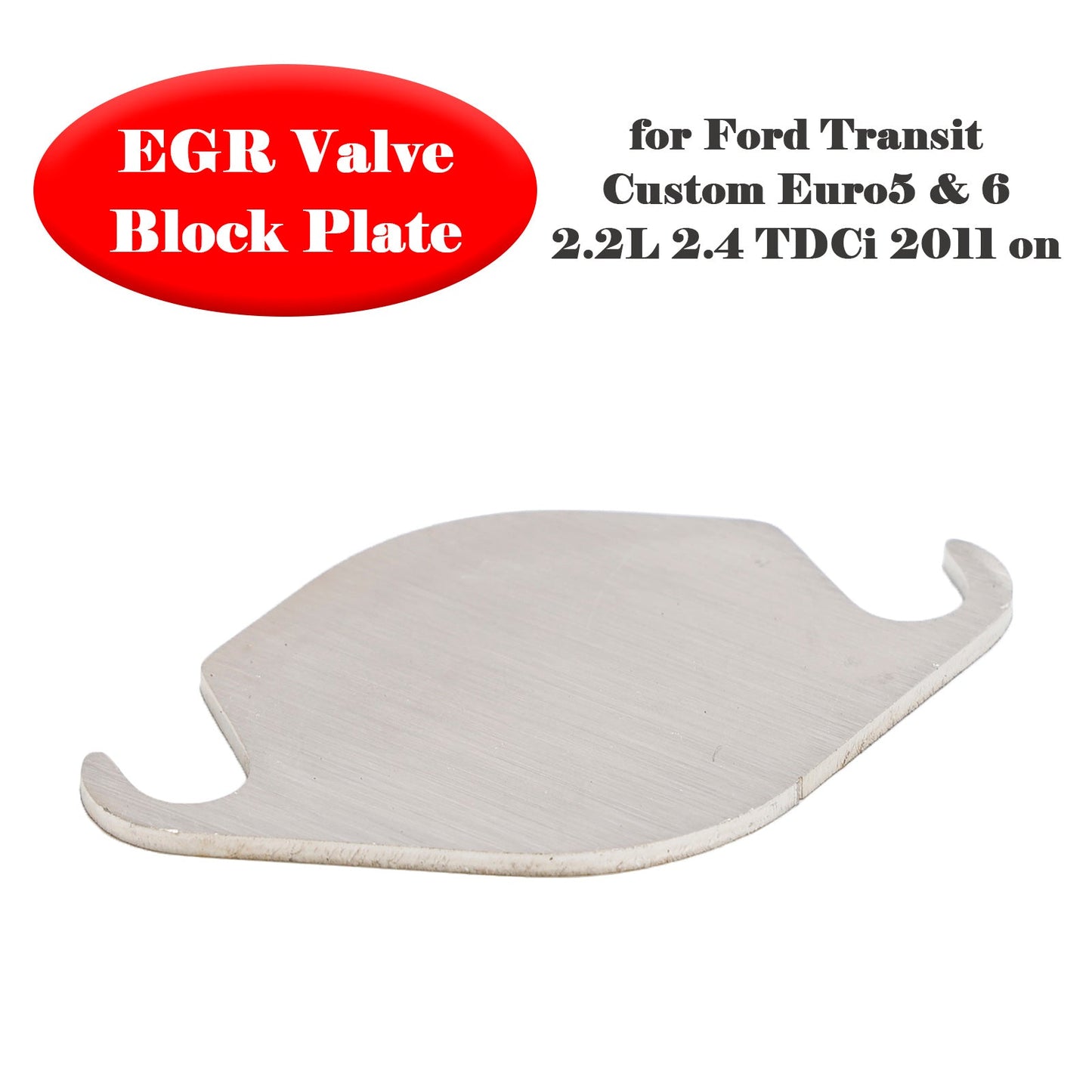 Piastra di blocco valvola EGR per Ford Transit Custom Euro5 e 6 2.2L 2.4 TDCi dal 2011 in poi