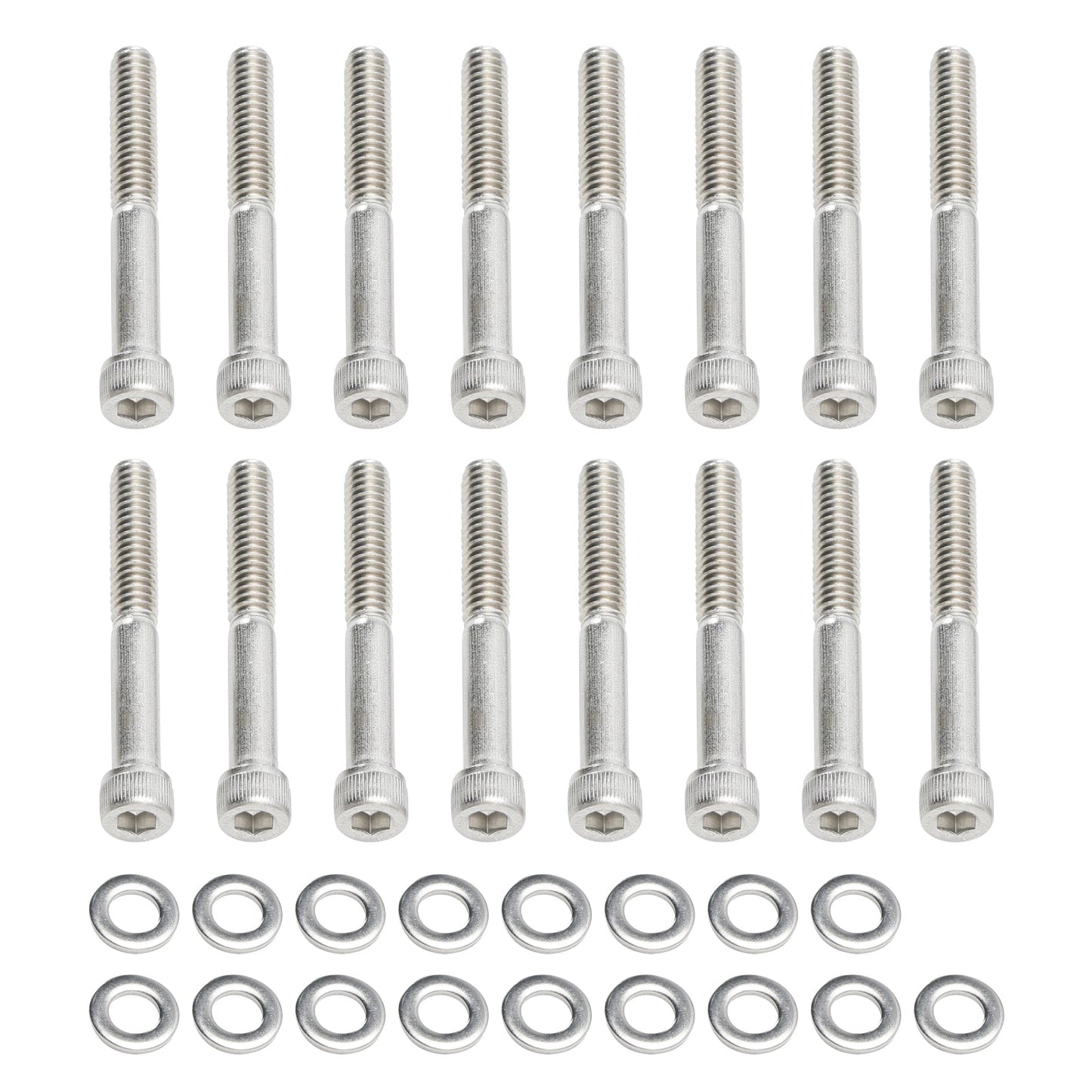 Kit di viti a brugola UNC in acciaio inox per coperchi motore da 59 pezzi per Sportster XL dal 2004 in poi