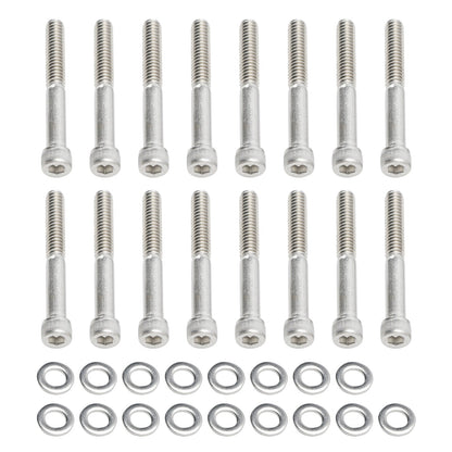 Kit di viti a brugola UNC in acciaio inox per coperchi motore da 59 pezzi per Sportster XL dal 2004 in poi