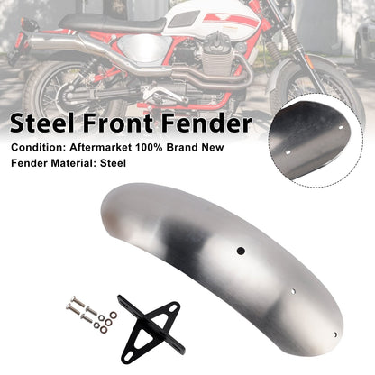 Parafango anteriore in acciaio adatto per MOTO GUZZI V7 II Stone Classic Special 10-16