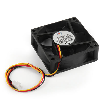 1Pcs DC Brushless Cooling PC Computer Fan 12V 7025B 70x70x25mm 0.2A 3 Pin Wire