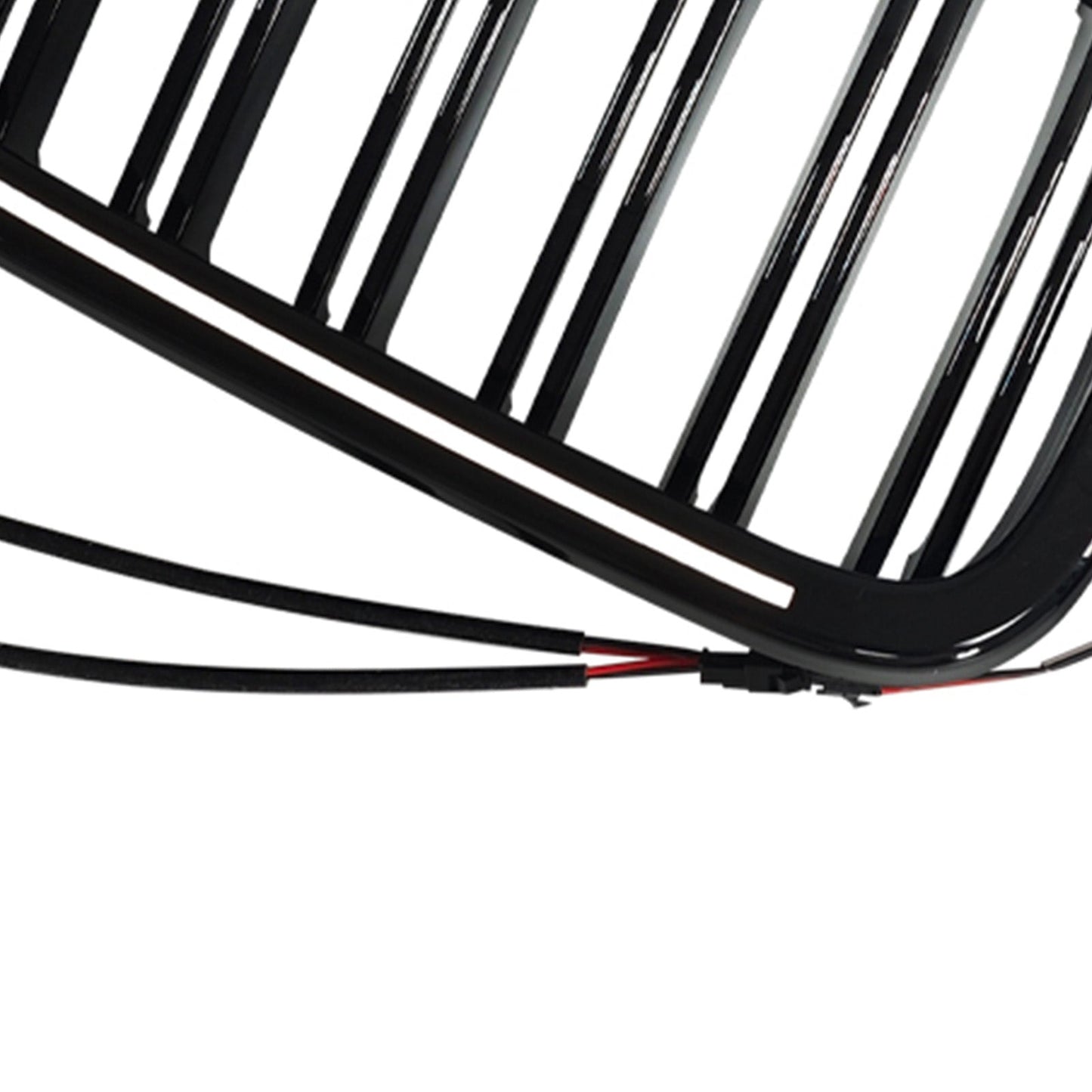 Griglia anteriore a doppio rene nera per paraurti, compatibile con BMW X3 F25 2011-2014.