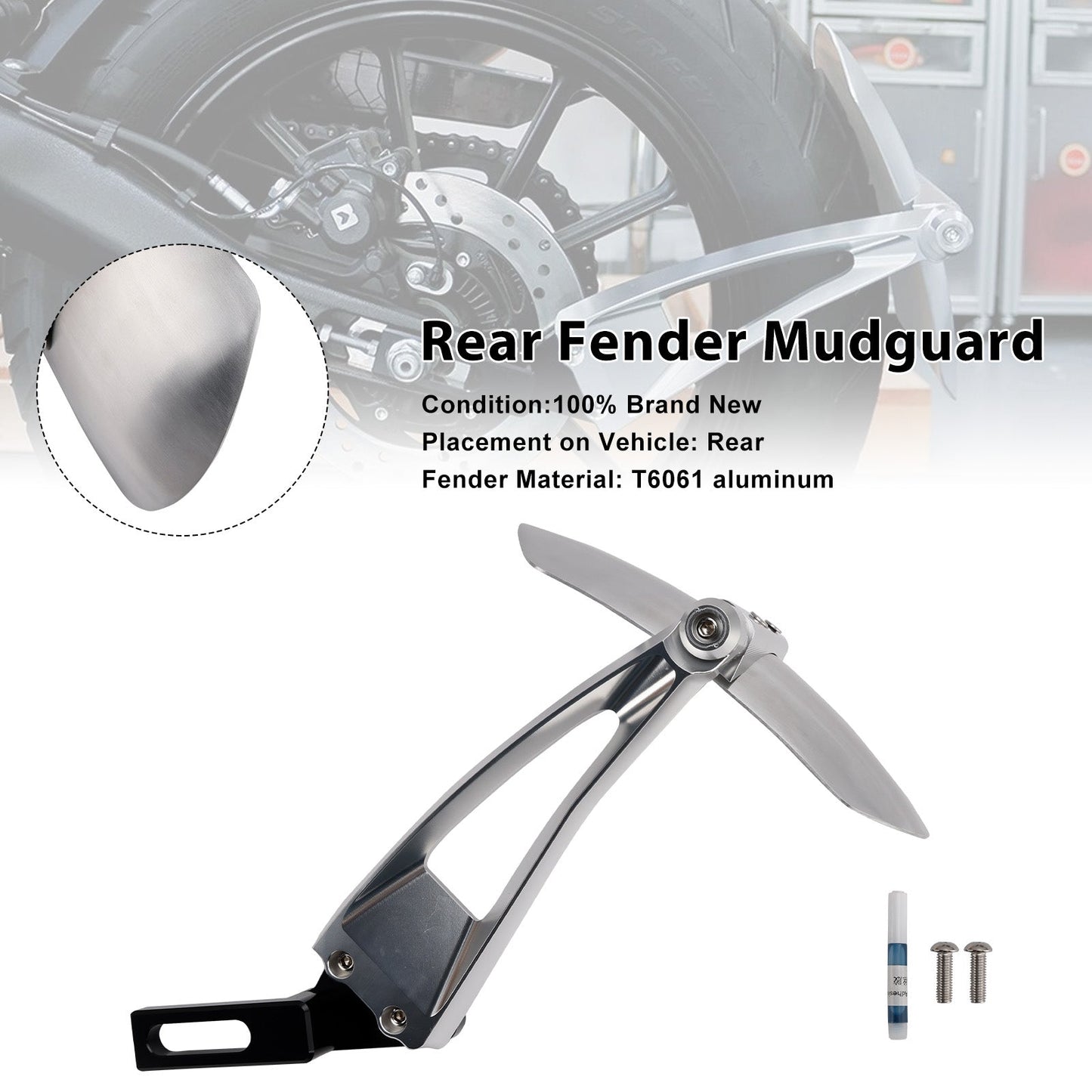 Parafango posteriore per Scrambler 1200 XC XE X Street Twin 900