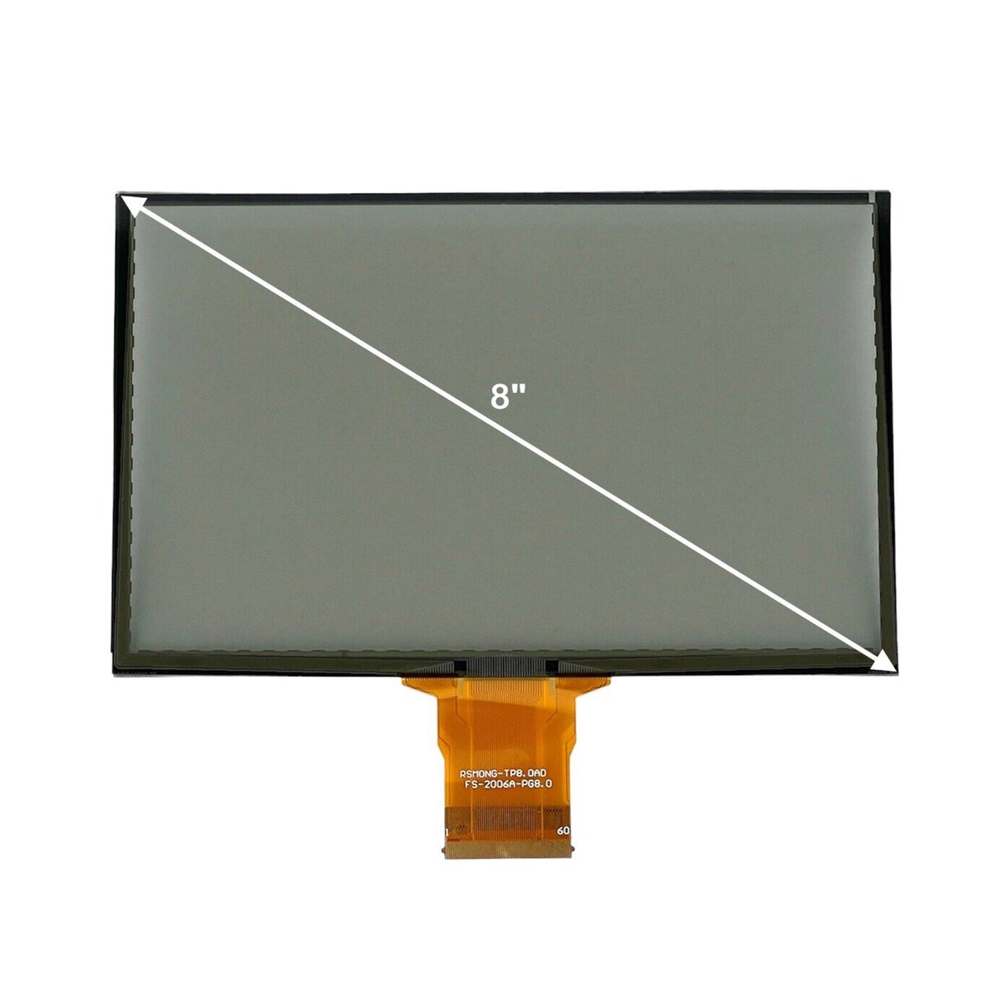 Monitor LCD e touch screen LQ080Y5DZ05 Ford F-550 Super Duty 8" 2013-2018