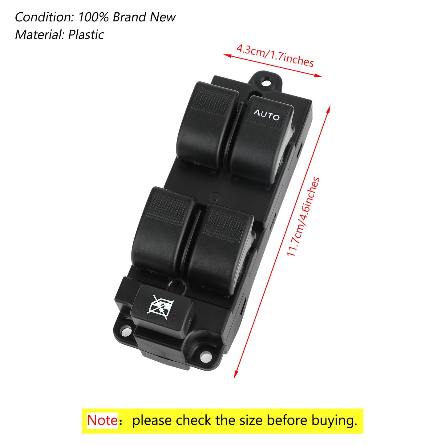 Interruttore finestra Adatto per Ford Ranger 2006-2012