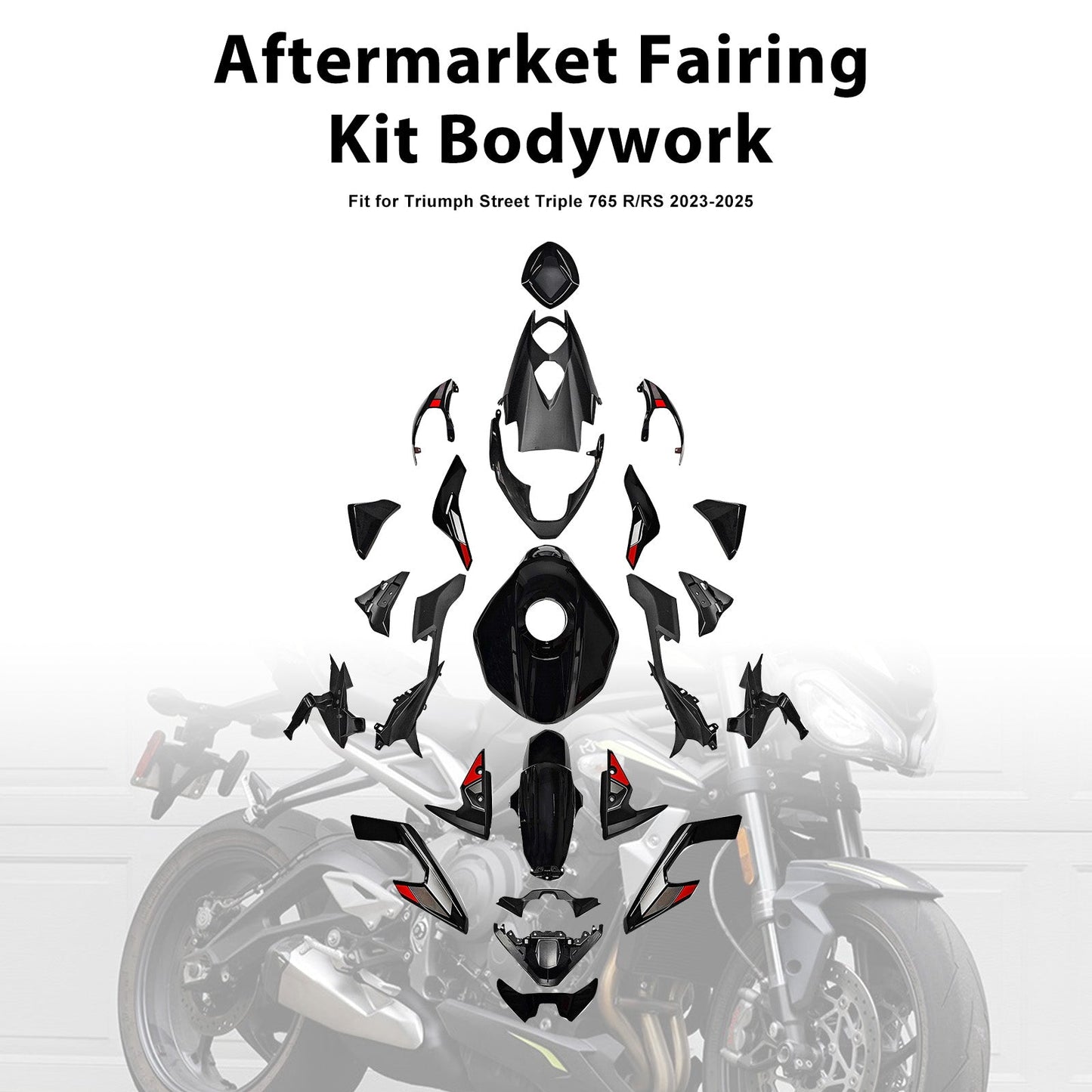 Kit di carene stampate a iniezione per Street Triple 765 R/RS 2023-2025