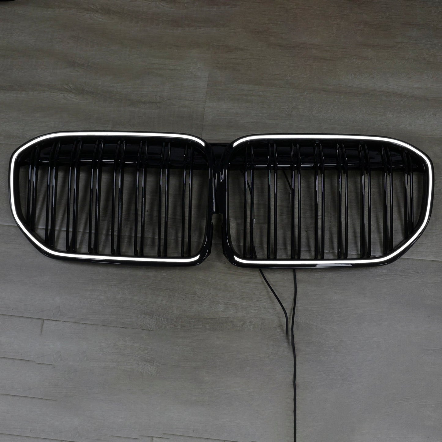 Griglia anteriore nera lucida a doppia stecca per BMW Serie 7 G11 G12 2019-2022