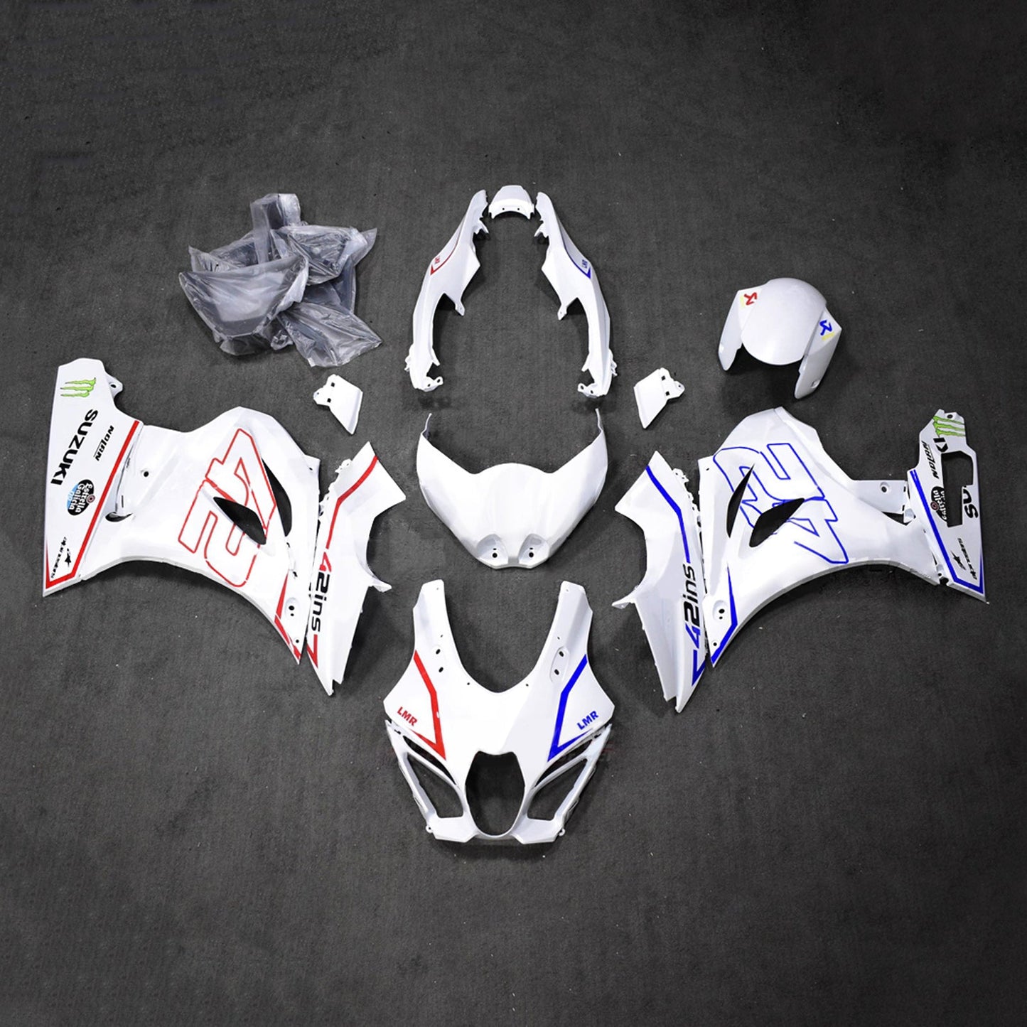 Kit carenatura iniezione plastica ABS per Suzuki GSXR1000 2017-2025 K17