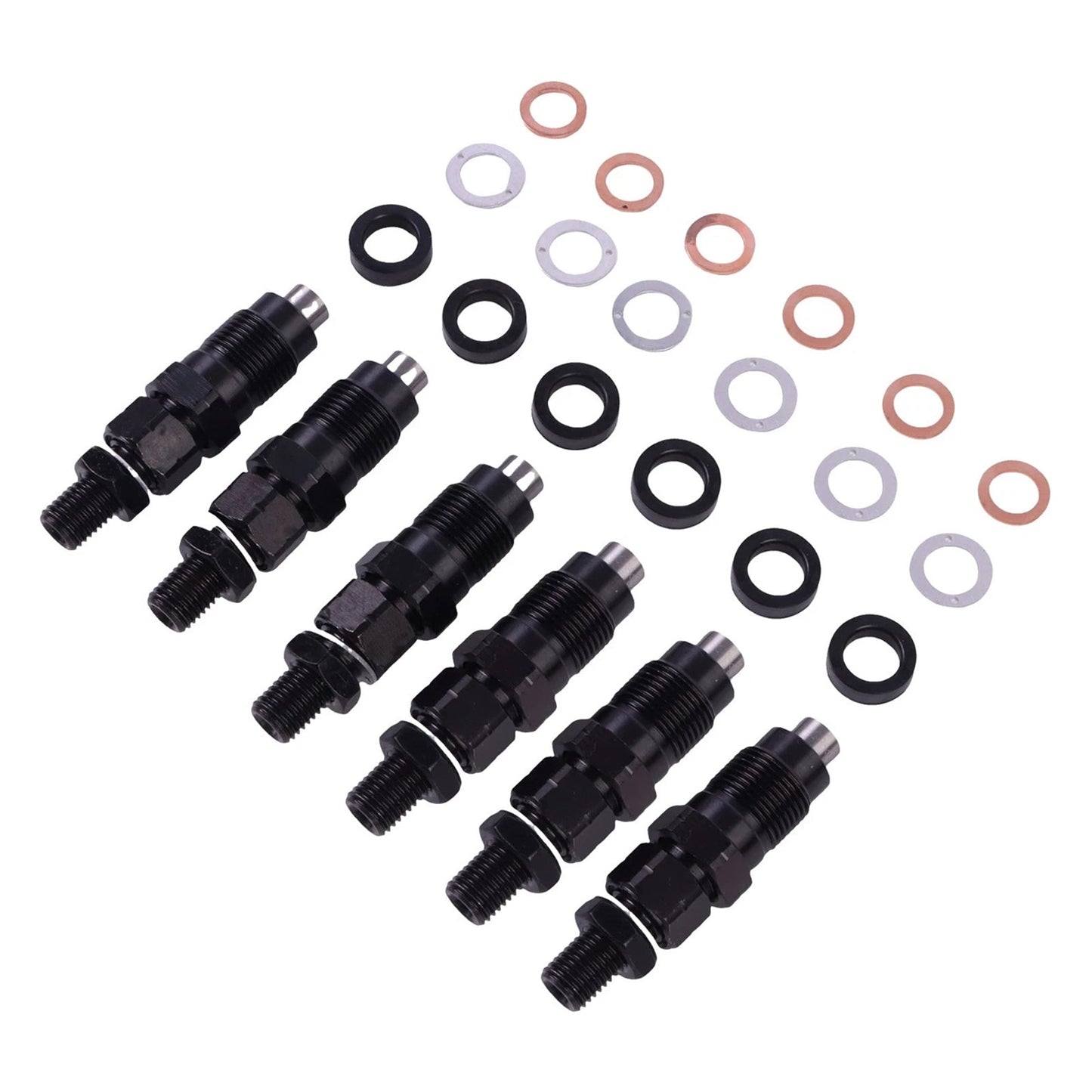 6 pezzi di iniettore di carburante per motore Toyota 3L Hilux Hiace 2.8L 23600-59105
