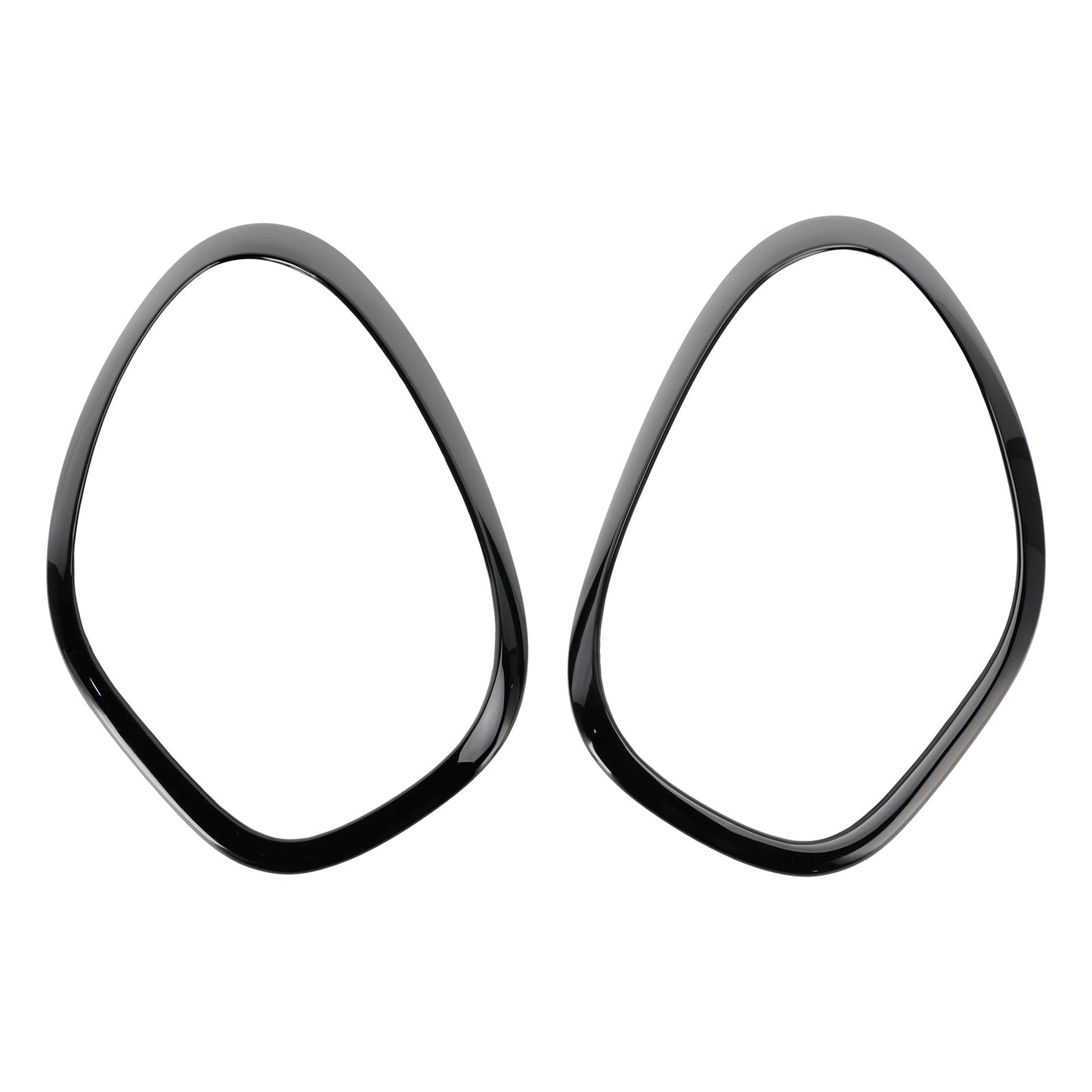 2 anelli ornamentali per fari anteriori neri lucidi per Mini Cooper Countryman R60
