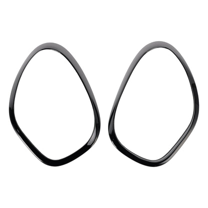 2 anelli ornamentali per fari anteriori neri lucidi per Mini Cooper Countryman R60
