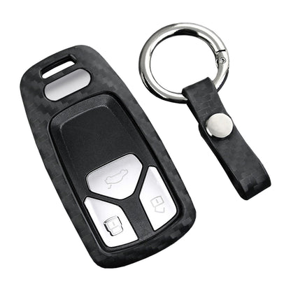 Custodia in pelle e silicone per chiave auto con fibbia per Audi