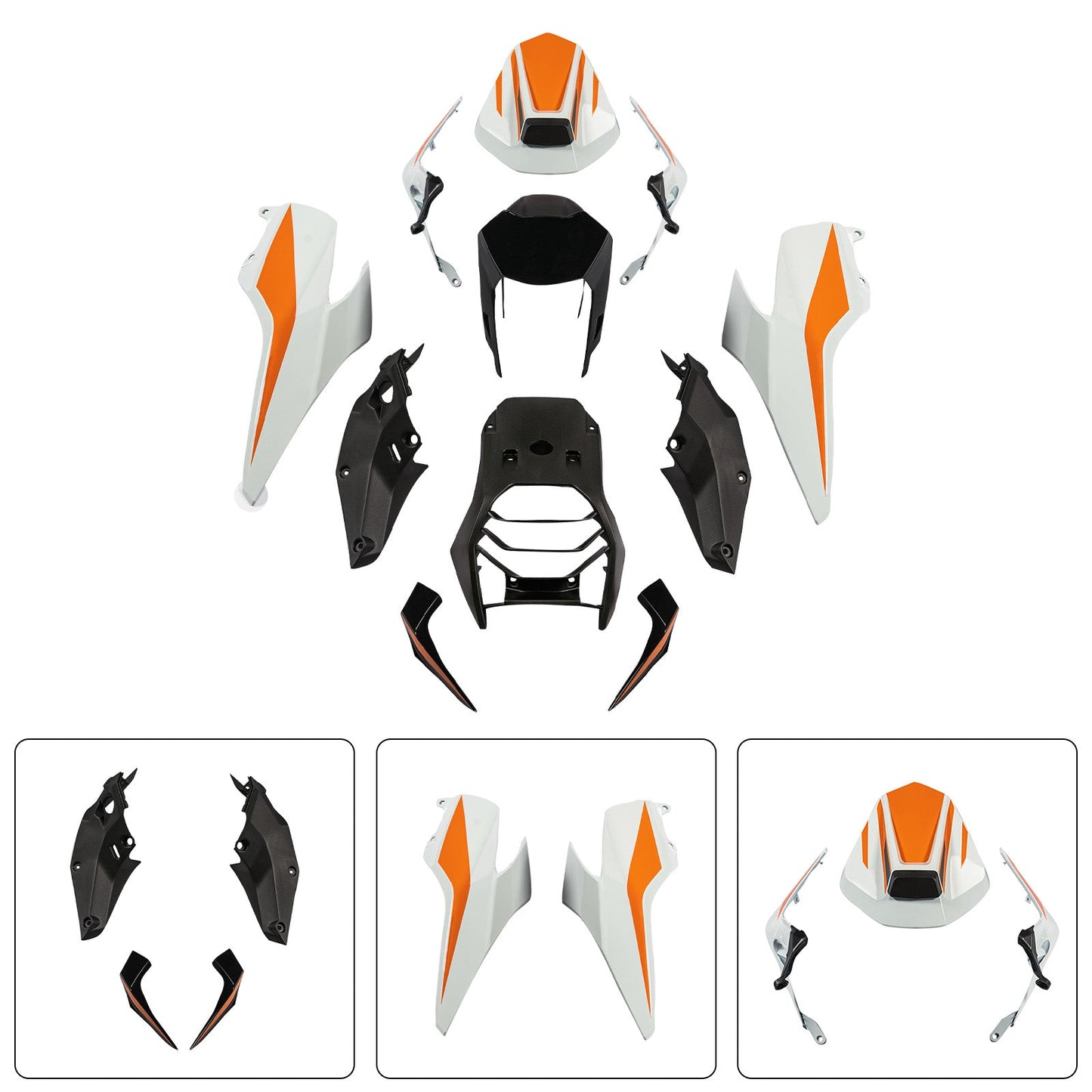 Kit di carene in plastica stampata a iniezione per Honda 390 Duke 2017-2023