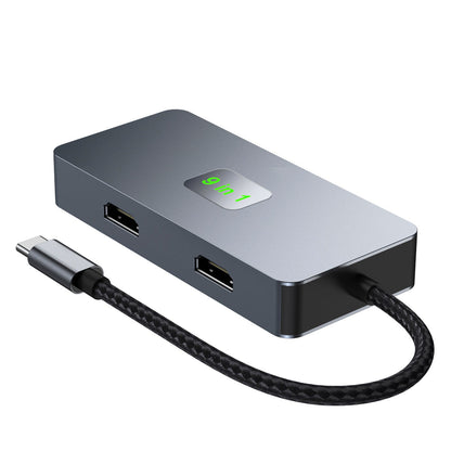 9 in 1 TYPE-C a RJ45 (Gigabit) + USB 3.0*3 + HDMI + dati USB-CS + PD100W + SD/TF per iPad Pro