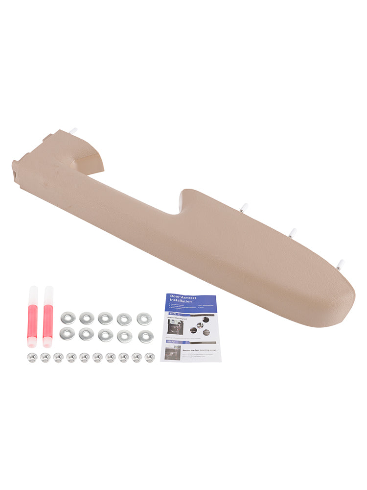Kit di riparazione bracciolo anteriore destro per Chevy Silverado 1500 2500HD 2010-2014, colore beige.