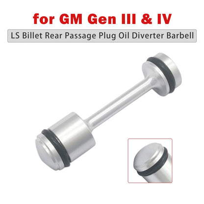 Deviatore dell'olio per tappo di passaggio posteriore LS Billet per GM Gen III e IV