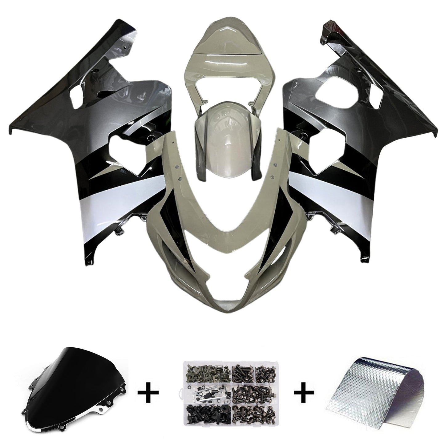 Kit carenatura iniezione plastica ABS per Suzuki GSXR 600/750 2004-2005 K4