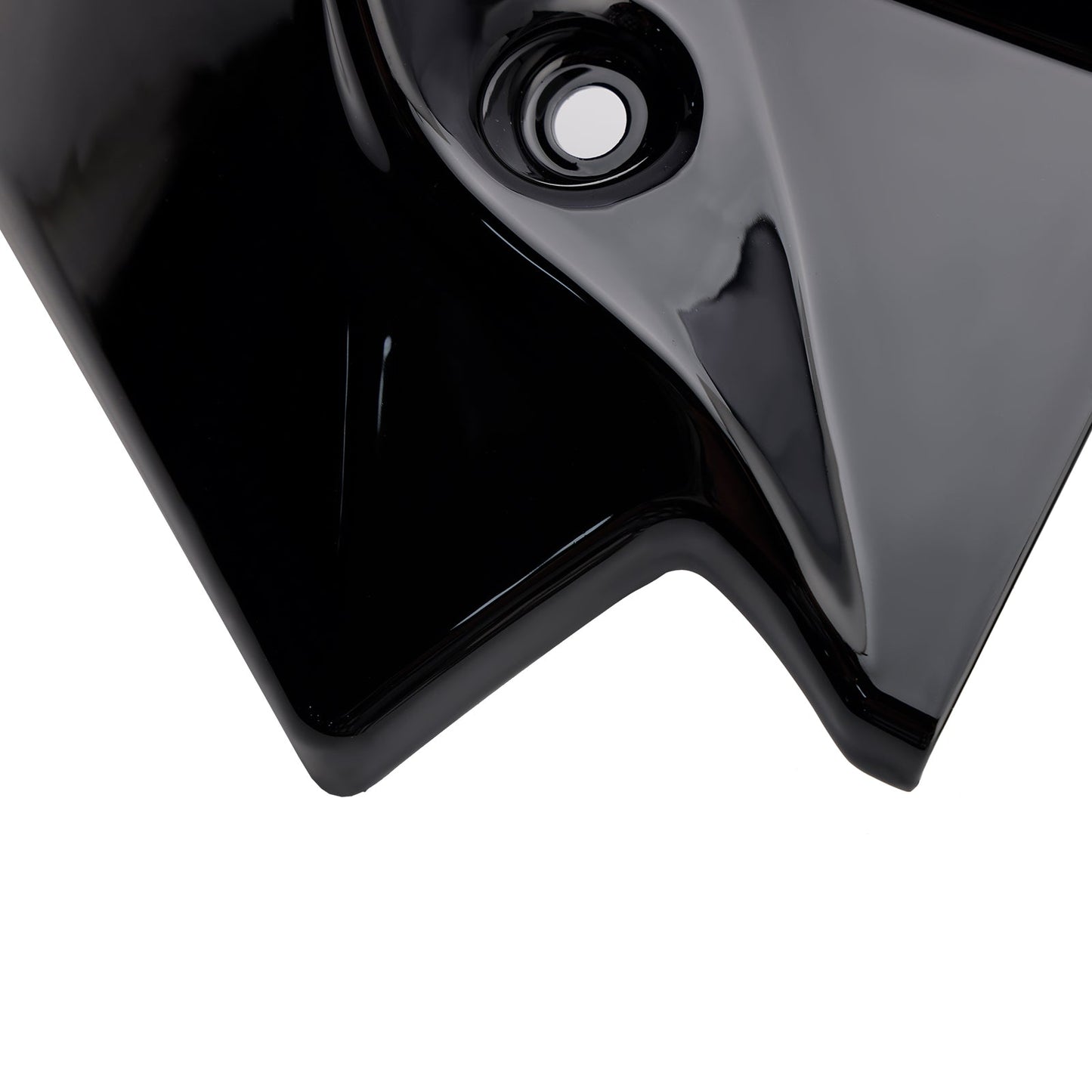 Carenatura di estensione spoiler anteriore downforce Kawasaki Z650 2021-2024 nera