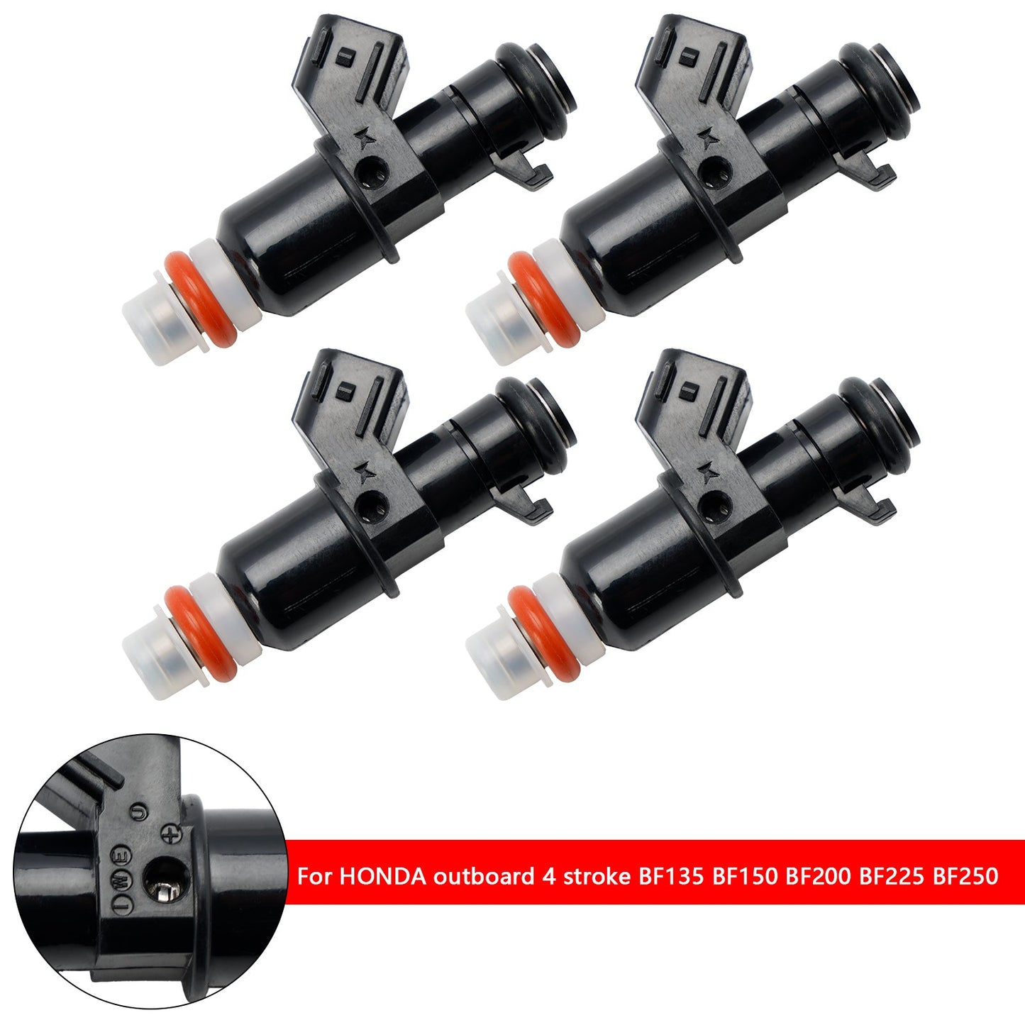 4 pezzi iniettori carburante per Honda 115hp 135hp 150hp BF200 BF225 BF250 16450-ZY6-003