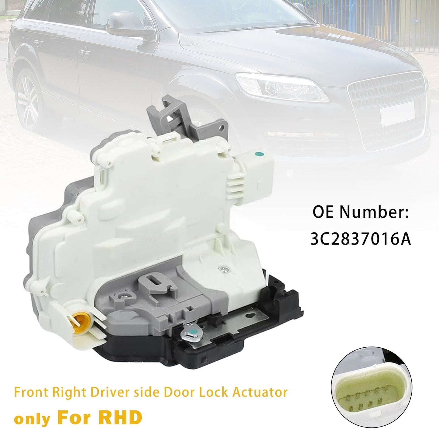 Attuatore serratura porta anteriore destra 3C2837016A per VW Passat Tiguan per Audi Q7