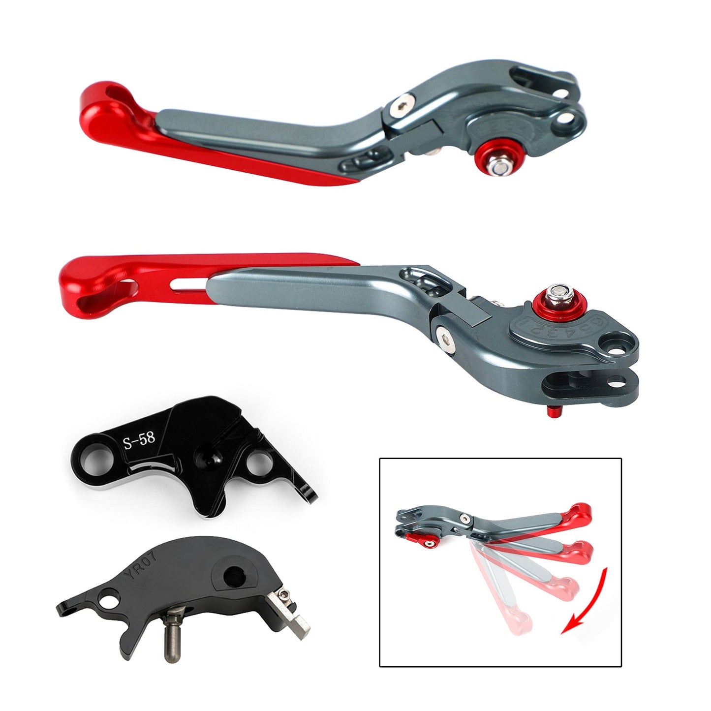 Leva freno frizione regolabile YAMAHA YZF R7 MT-10/SP FZ-10/SP 2022-2023