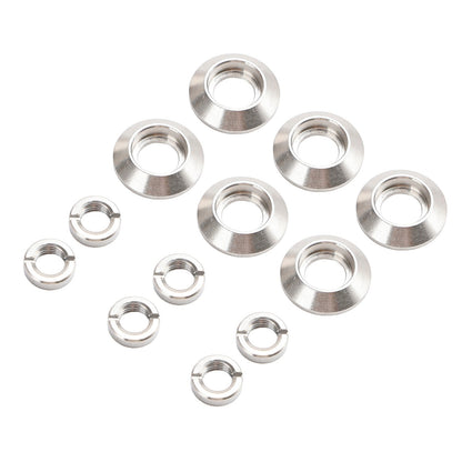 2× Set di lunetta e dado per interruttore cruscotto per Jeep CJ5 CJ7 CJ8 1972-1986 Ventola tergicristallo luci