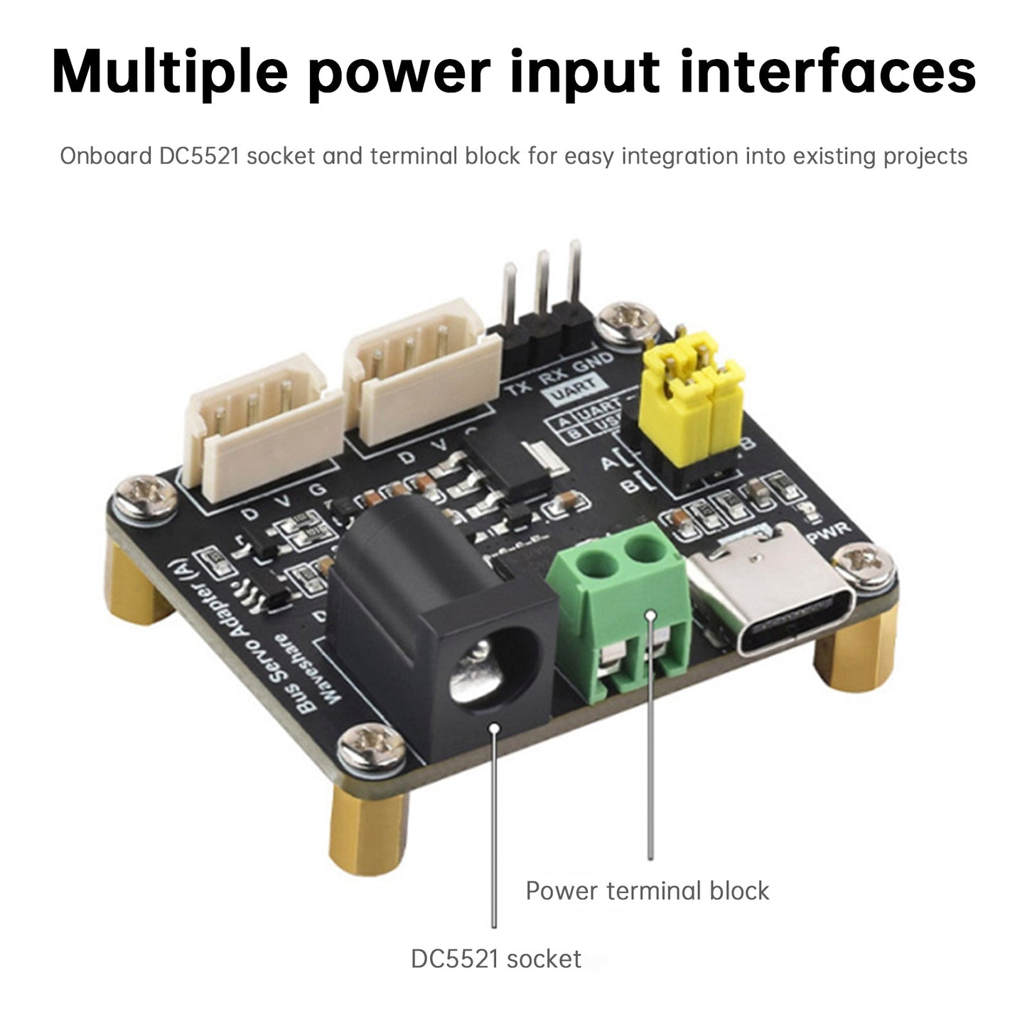 Modulo scheda driver servo bus seriale Raspberry Pi per comunicazione USB/UART ESP32