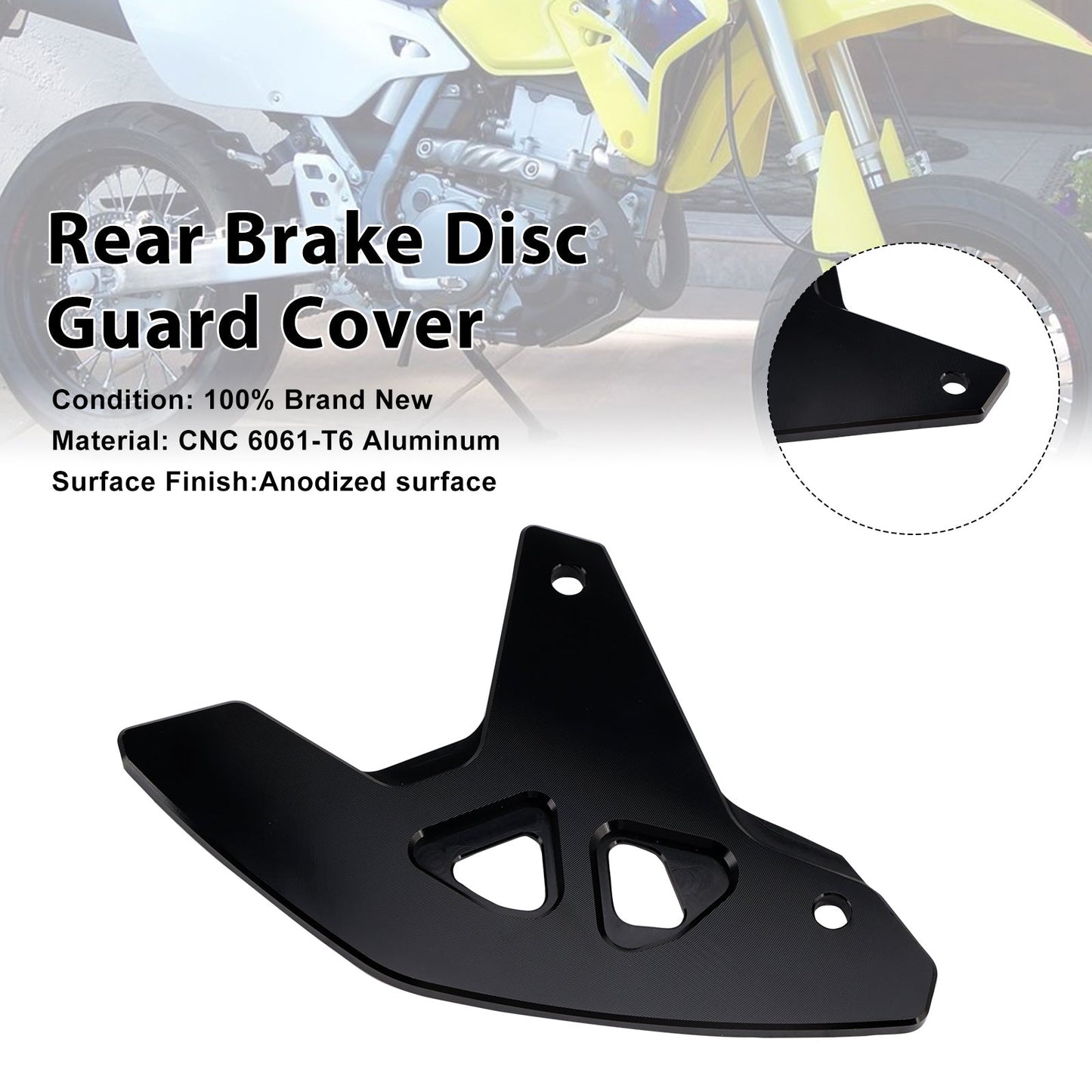 Copertura di protezione del disco freno posteriore per Suzuki DR-Z400SM 2000-2024 DRZ400/S/E
