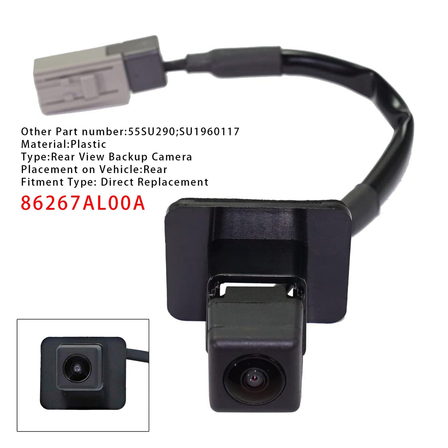 Telecamera di retromarcia posteriore per Subaru Outback 2015-2019 con assistenza al parcheggio 86267AL00A