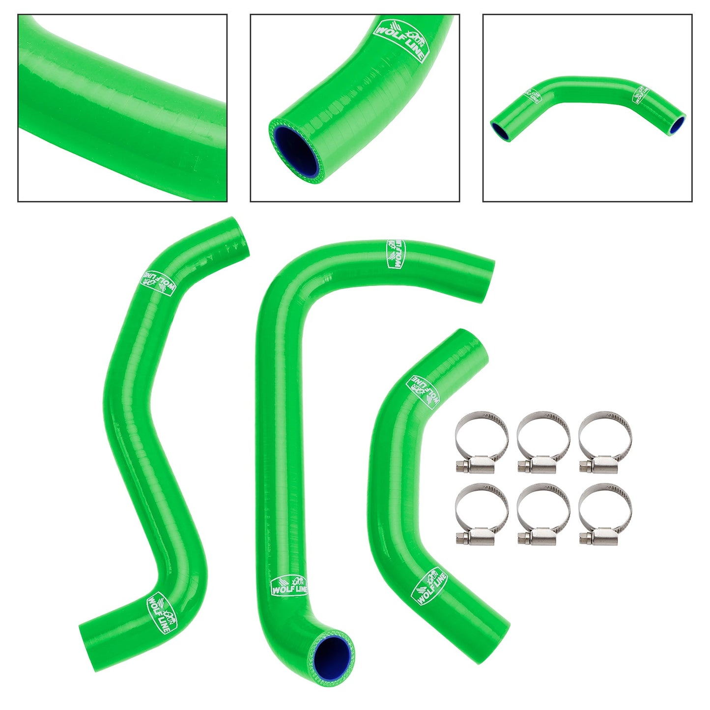 Tubo flessibile del liquido di raffreddamento del radiatore in silicone Kawasaki ZX10R ZX-10RR 2021-2025