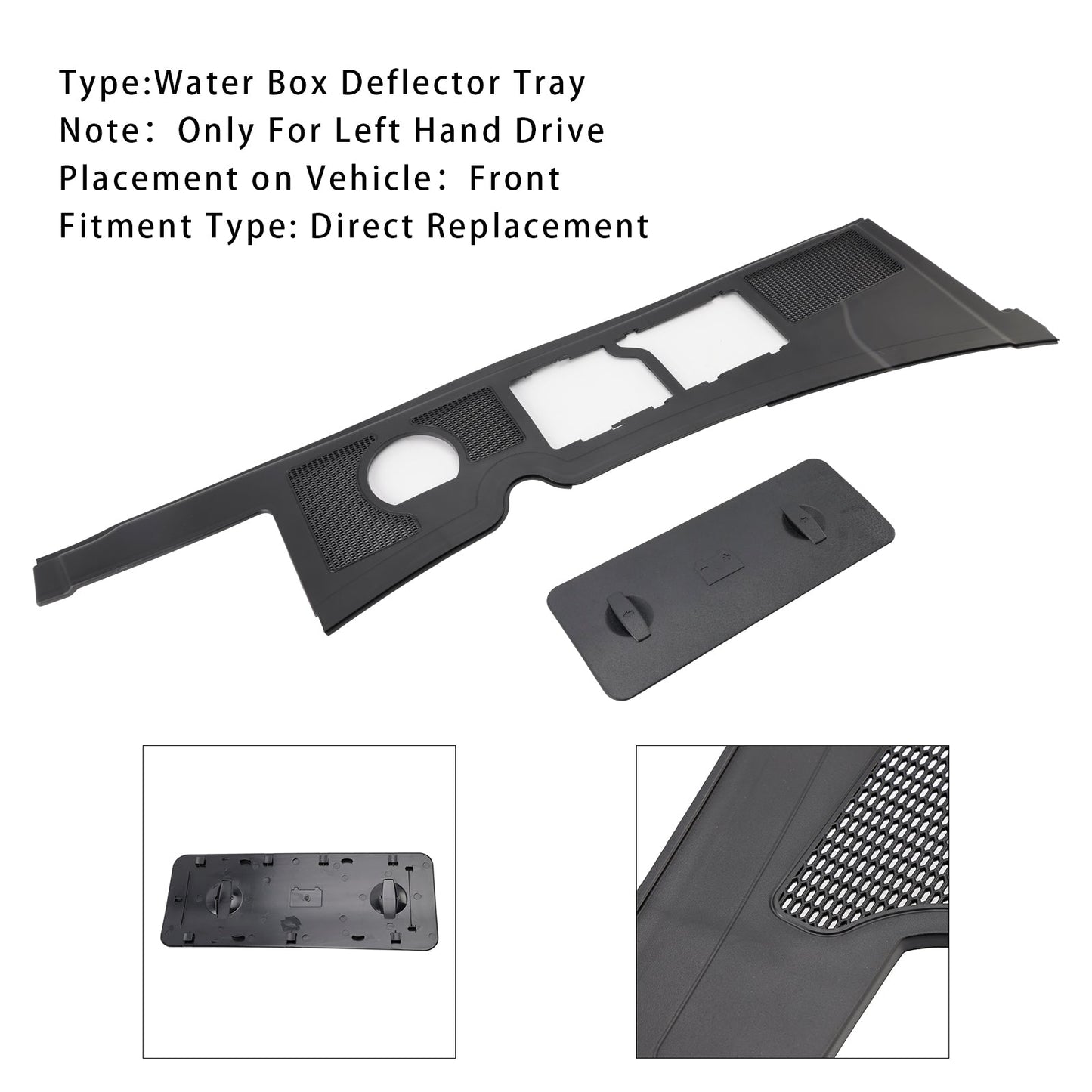 Deflettore del serbatoio dell'acqua e coperchio della batteria 8E1819447 per Audi A4 B6 B7 con guida a sinistra 02-2007