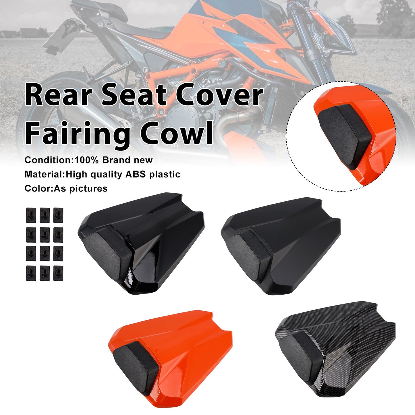 2020-2023 Per 1290 Super Duke R Copertura sedile posteriore cupolino