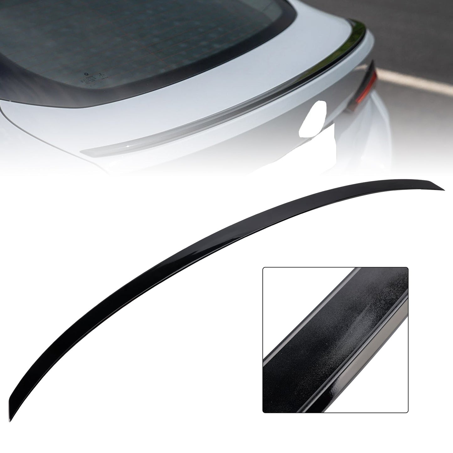 Spoiler posteriore nero lucido per BMW Serie 4 G26 Gran Coupé MP Style 2021-2025