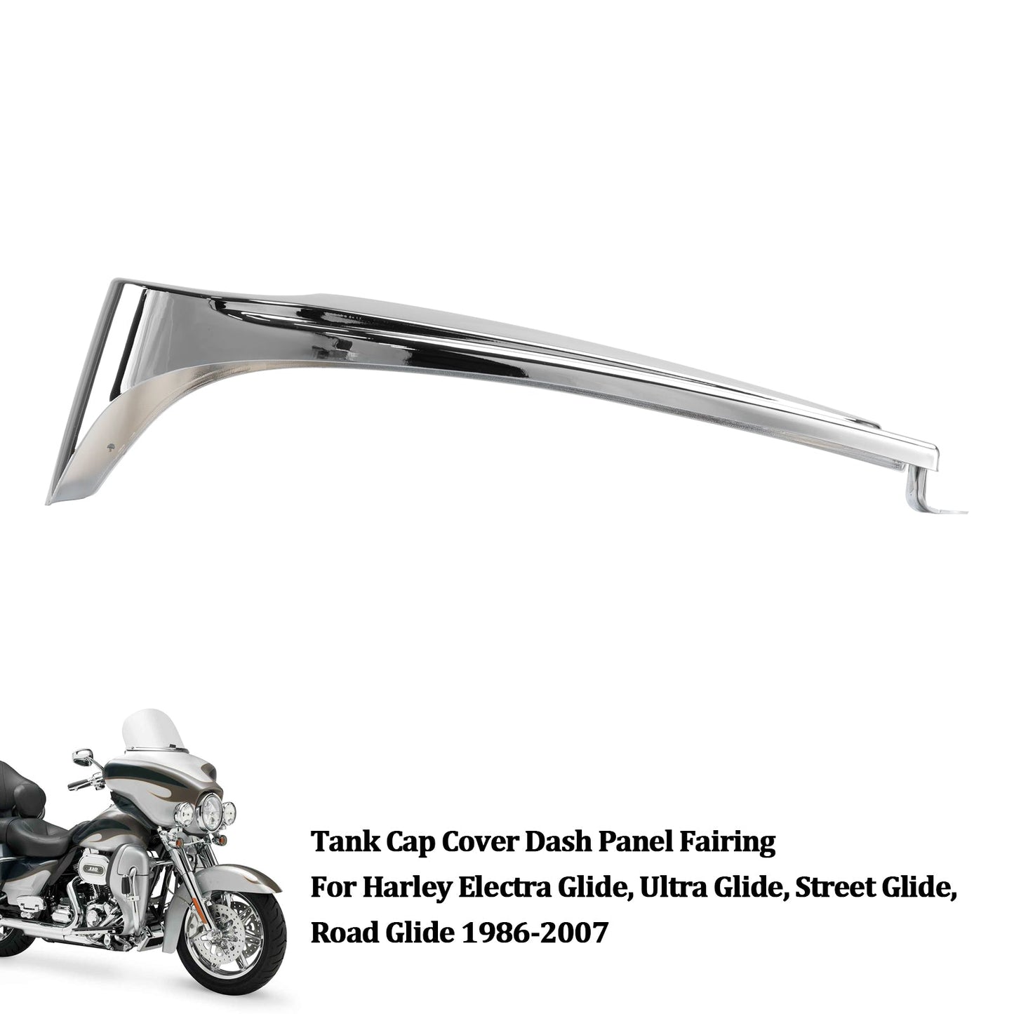 1986-2007 Harley Electra Glide, Ultra Glide, Street Glide, Road Glide Pannello di copertura del tappo del serbatoio Carenatura