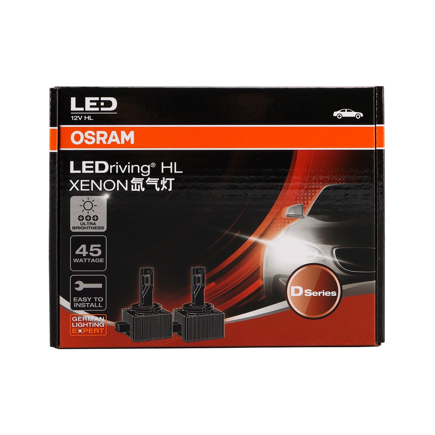 2 pezzi di luci per auto LED-HL D3S 166340CW 45W 6000K per OSRAM