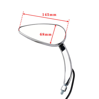 Specchietti retrovisori a LED personalizzati cromati per Electra Street Road Glide 1990-2021