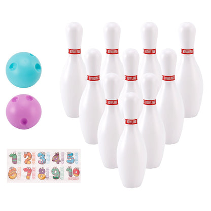 Set di palle da bowling luminose da 19 cm, giocattolo da gioco per feste per bambini, da interno e da esterno