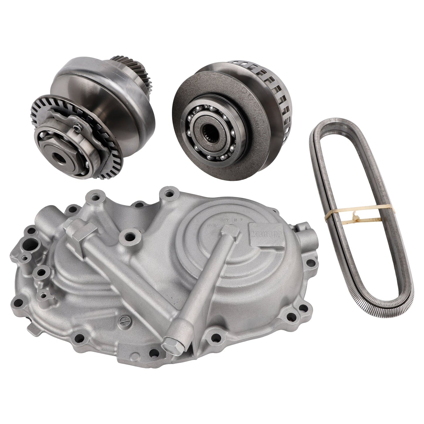 Kit di pulegge per cinghia di trasmissione CVT Nissan RE0F11A JF015E con coperchio posteriore a 30 denti, anni 2009-2018.