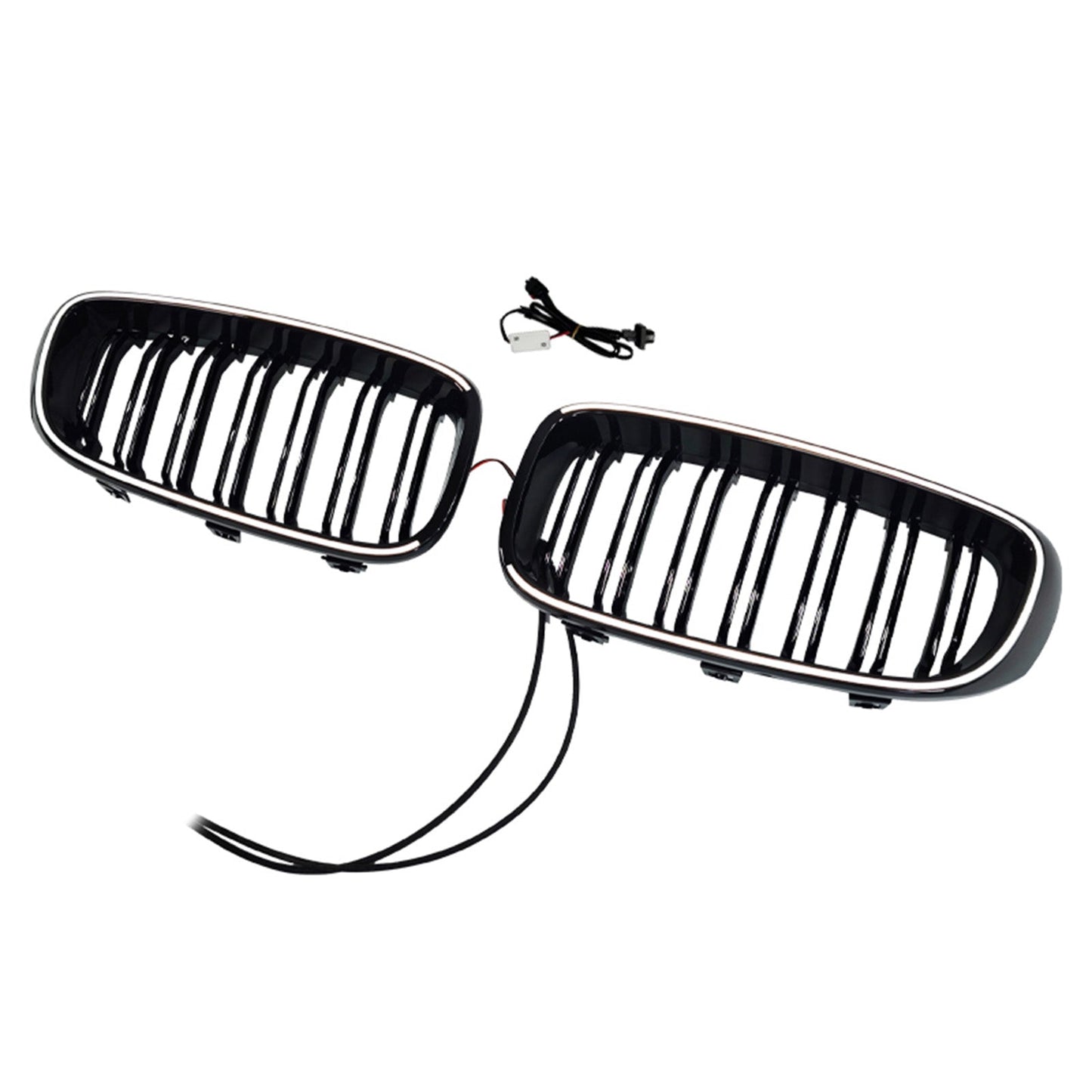 Griglia anteriore a doppia lamella nera lucida per BMW Serie 3 F34 GT (modelli 2013-2019).