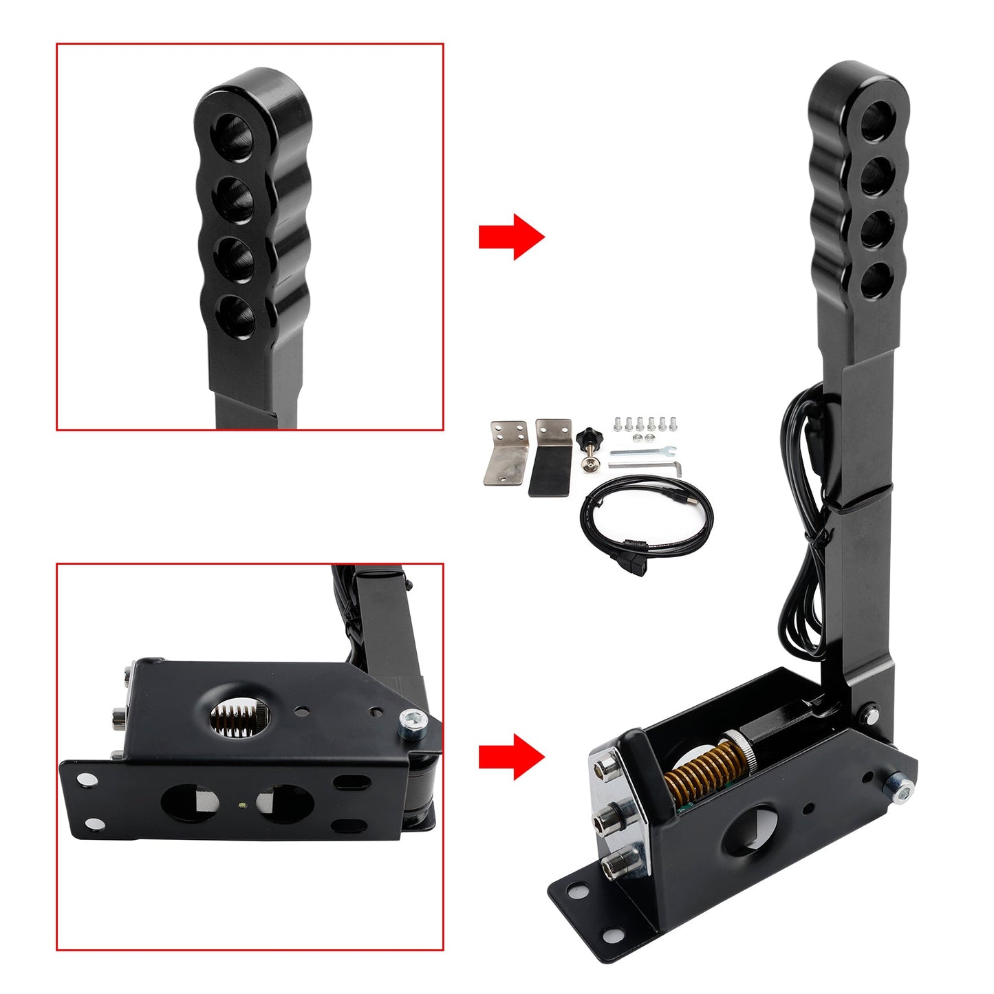 Freno a mano da corsa Sim USB per PC 14 bit con morsetto per Assetto per G27/G29/T300/T500