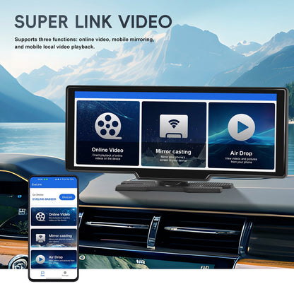 Sistema di navigazione per auto con display HD da 10,26 pollici, CarPlay, macchina all-in-one, telecamera a 12 LED