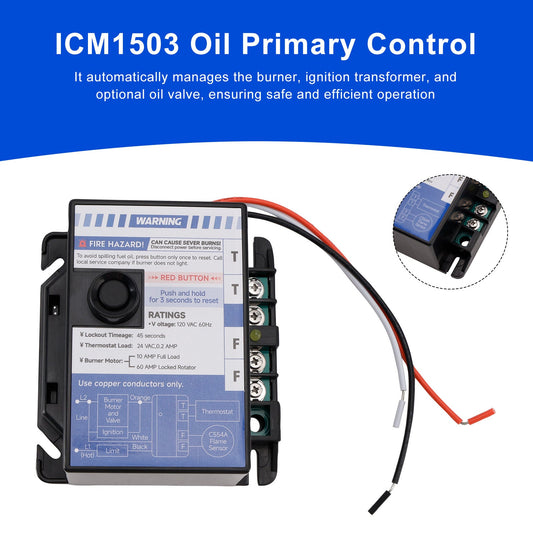 Centralina di controllo primario dell'olio per accensione intermittente, sostituisce ICM1503 R8184G